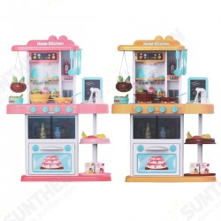 72CM Height 43 Pcs ABS Plastic Simulation Spraying Kitchen Cooking Educational Toy with Sound Light for Kids Gift 72CM Height 43 Pcs ABS Plastic Simulation Spraying Kitchen Cooking Educational Toy with Sound Light for Kids Gift