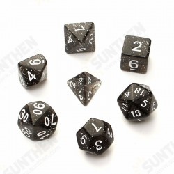7PCS Game Dungeons & Dragons Glitter D4-D20 Multi Sides Dice Pink 7PCS Game Dungeons & Dragons Glitter D4-D20 Multi Sides Dice Pink