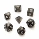 7PCS Game Dungeons & Dragons Glitter D4-D20 Multi Sides Dice Pink