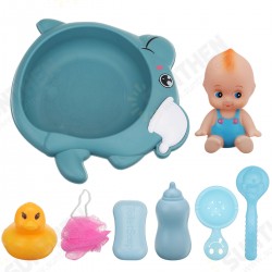 8 Pcs Baby Kids Bath Basin Doll Duck Shower Bathtub Floating Toys 8 Pcs Baby Kids Bath Basin Doll Duck Shower Bathtub Floating Toys