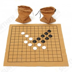 90PCS Go Bang Chess Game Set Suede Leather Sheet Board Children Educational Toy 90PCS Go Bang Chess Game Set Suede Leather Sheet Board Children Educational Toy