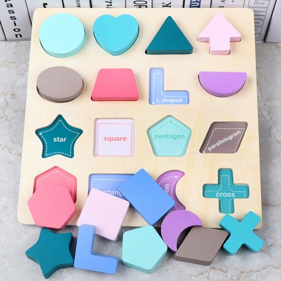 AlphanumBoard Wooden Jigsaw Volume Wooden Baby Young Children Early Education Educational Toys