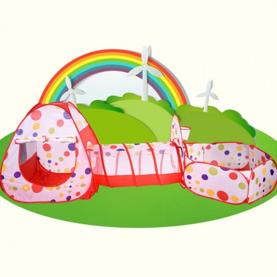 Baby Creeping Tunnel Tent Play Game Toys for 0-3 Year Old Kids Perfect Gift