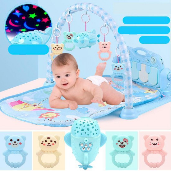 Baby Play Mat Game Music Fitness Blanket Early Educational Toy Direct Charging Projection Spaceship Version Newborn Baby toy