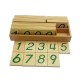 Baby Toys Montessori Math Digital Wooden Cards with Box Educational Early Learning Toys