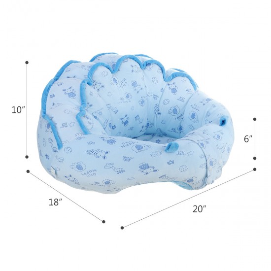 Blue Pink Color Kids Baby 360° Comfortable Support Seat Plush Sofa Learning To Sit Chair Cushion Toy for Kids Gift
