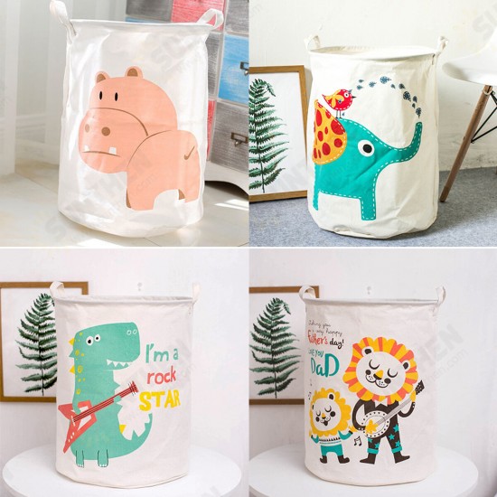 Cartoon Animals Cloth Laundry Basket Storage Bag Laundry Clothes Organizer Pack Toy Artifacts