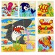 Children Cartoon Puzzle Blocks Colorful Educational Wooden Kids Toys Children Cartoon Puzzle Blocks Colorful Educational Wooden Kids Toys
