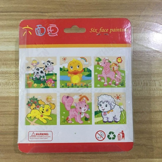 Children Cartoon Puzzle Blocks Colorful Educational Wooden Kids Toys Children Cartoon Puzzle Blocks Colorful Educational Wooden Kids Toys