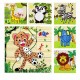 Children Cartoon Puzzle Blocks Colorful Educational Wooden Kids Toys