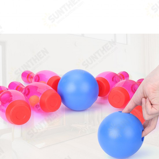 Children Plastic Funny Bowling Kindergarten Leisure Sports Entertainment Bowling Set Puzzle Toy with Sound & Lights Children Plastic Funny Bowling Kindergarten Leisure Sports Entertainment Bowling Set Puzzle Toy with Sound & Lights