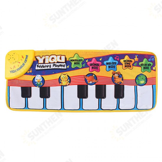 Children Touch Play Keyboard Musical Music Singing Crawl Gym Carpet Mat Pads Cushion Rugs Learn Toys Gift