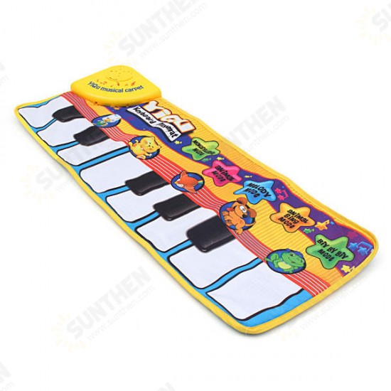 Children Touch Play Keyboard Musical Music Singing Crawl Gym Carpet Mat Pads Cushion Rugs Learn Toys Gift