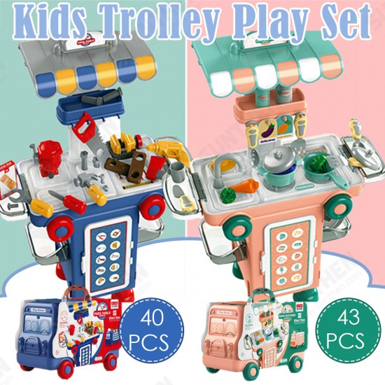 Children's Simulation Kitchen Toys Disassembly And Assembly Of Deformable Buses Play House Indoor Toys