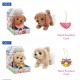 Cute Electronic Plush Stuffed Walking Tail Shaking Barking Pet Dog Toy for Kids Developmental