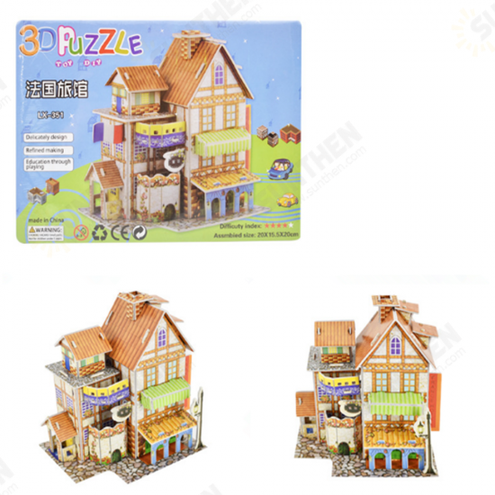 DIY 3D Jigsaw Puzzle Toy Children's Puzzle Pastime Educational Toys