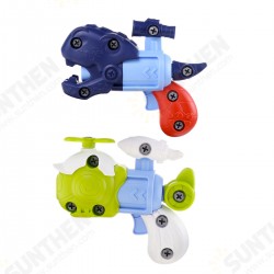 DIY Disassembly Dinosaur/Airplane Guns Play Set Model Blocks Assemble Educational Toy for Kids Gift DIY Disassembly Dinosaur/Airplane Guns Play Set Model Blocks Assemble Educational Toy for Kids Gift