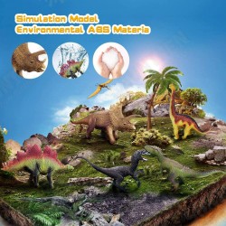 Dinosaur Toys Dinosaur Figures with Activity World Play Mat & Trees, Educational Realistic Dinosaur Playset to Create a Dino World Including Triceratops, Velociraptor Dinosaur Toys Dinosaur Figures with Activity World Play Mat & Trees, Educational Realistic Dinosaur Playset to Create a Dino World Including Triceratops, Velociraptor