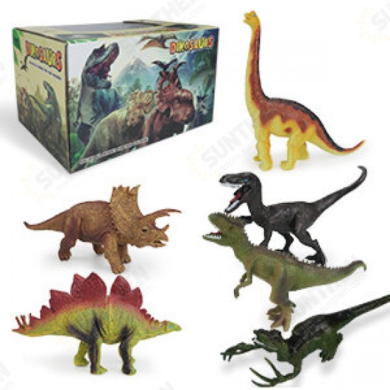 Dinosaur Toys Dinosaur Figures with Activity World Play Mat & Trees, Educational Realistic Dinosaur Playset to Create a Dino World Including Triceratops, Velociraptor