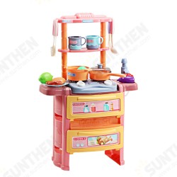 Dream Kitchen Role Play Cooking Children Tableware Toys Set with Sound Light Water Outlet Funtion Dream Kitchen Role Play Cooking Children Tableware Toys Set with Sound Light Water Outlet Funtion