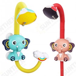 Electric Elephant Faucet Shower Water Spray Baby Bath Toy Two Water Outlet Modes for Kids Swimming Bathroom Electric Elephant Faucet Shower Water Spray Baby Bath Toy Two Water Outlet Modes for Kids Swimming Bathroom