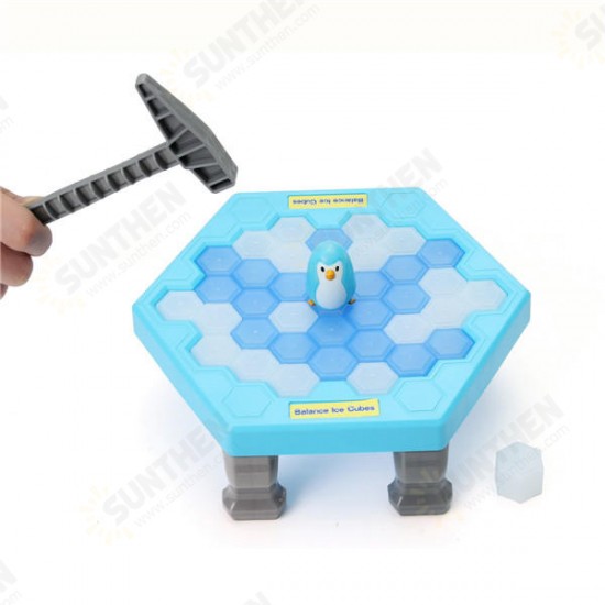 Save Penguin Ice Kids Puzzle Game Break Ice Block Hammer Trap Party Toy Pretend Icebreaker