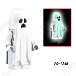 Ghost Expression Building Blocks With Luminous Effect Assembling Building Blocks Toys Ghost Expression Building Blocks With Luminous Effect Assembling Building Blocks Toys