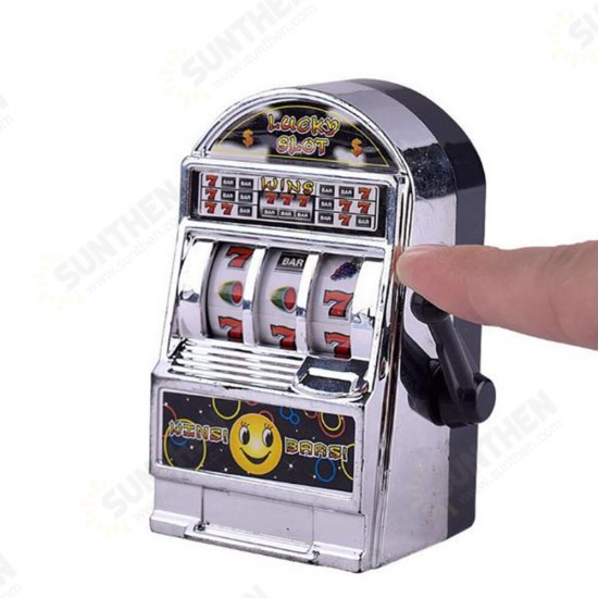 Gold/Silver Plastic Mini Cute Fruit Pattern Slot Machine Toy for Children