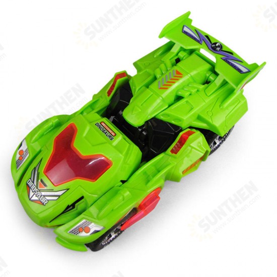 HG-788 Electric Deformation Dinosaur Chariot Deformed Dinosaur Racing Car Children's Puzzle Toys with Light Sound