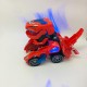 HG-788 Electric Deformation Dinosaur Chariot Deformed Dinosaur Racing Car Children's Puzzle Toys with Light Sound