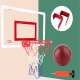 Hanging Basketball Hanging Door Wall-Mountable Spikeable Transparent Basketball Board Toys