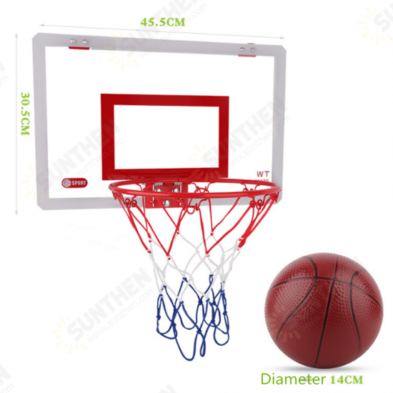 Hanging Basketball Hanging Door Wall-Mountable Spikeable Transparent Basketball Board Toys