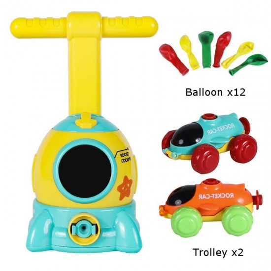 Inertial Power Balloon Car Intellectual Development Learning Education Science Experiment Toy for Kids Gift