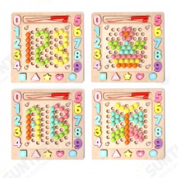 Jigsaw Puzzle Children's Puzzle Clip Color Ball Training Baby's Concentration Parent-child Toys Jigsaw Puzzle Children's Puzzle Clip Color Ball Training Baby's Concentration Parent-child Toys