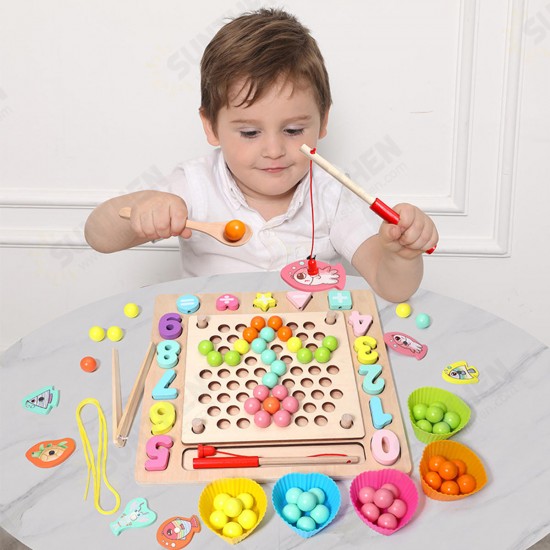 Jigsaw Puzzle Children's Puzzle Clip Color Ball Training Baby's Concentration Parent-child Toys