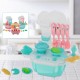 Kid Play House Toy Kitchen Cooking Pots Pans Food Dishes Cookware Toys