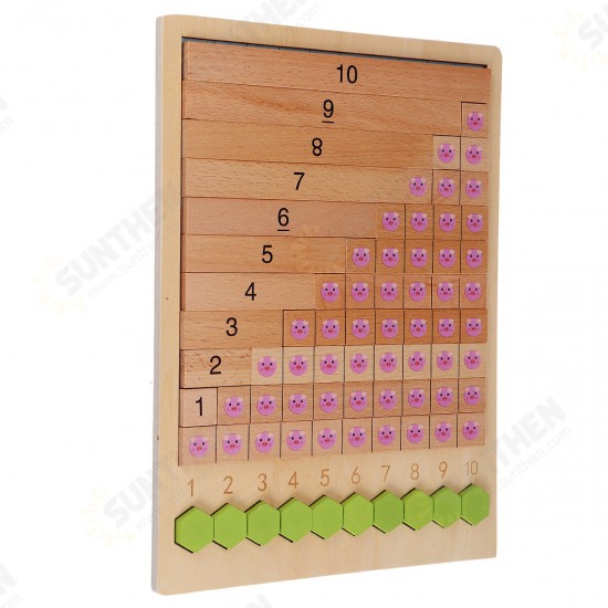 Kids Wooden Counting Montessori Toys Numbers Match Education Teaching Math Toys