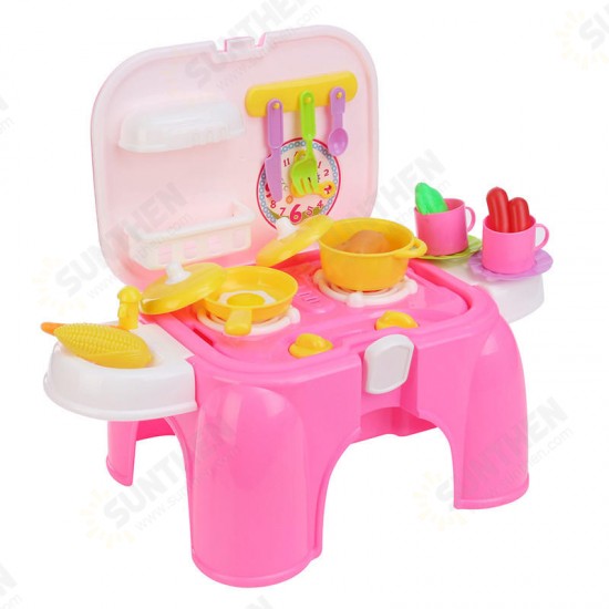 Kitchen Cooking Pizza Toy Set Preschool Toys Pretend Playset Suit Children Gift