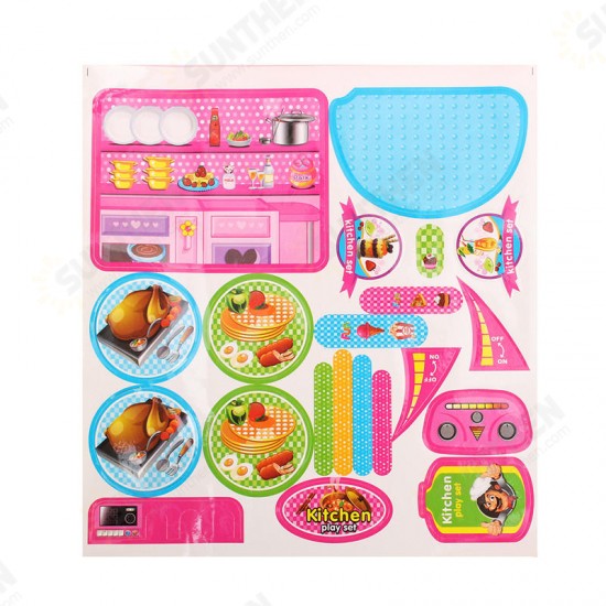 Kitchen Cooking Pizza Toy Set Preschool Toys Pretend Playset Suit Children Gift