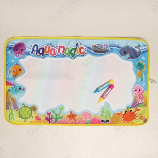 Magic Doodle Mat Colorful Water Painting Cloth Reusable Portable Developmental Toy Kids Gift