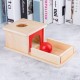 Montessori Object Permanence Box Wooden Permanent Box Practical Learning Educational Toy for Kids Gift