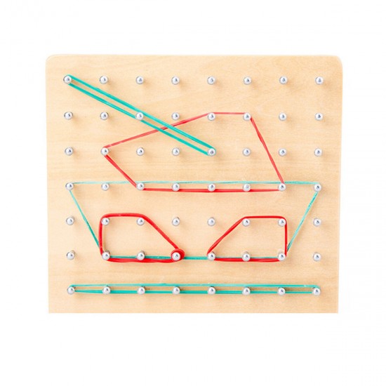 Montessori Traditional Teaching Geometry Puzzle Pattern Educational School Home Game Toy for Kids Gift