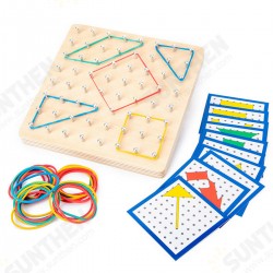 Montessori Traditional Teaching Geometry Puzzle Pattern Educational School Home Game Toy for Kids Gift Montessori Traditional Teaching Geometry Puzzle Pattern Educational School Home Game Toy for Kids Gift