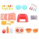 Multi-style Simulation Spray Water Mini Kitchen Cooking Pretend Play House Puzzle Educational Toy Set with Sound Light Effect for Kids Gift