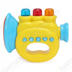 Musical Instruments Horn Harp Drum LED Light Story Telling Percussion Developmental Toy House Play Musical Instruments Horn Harp Drum LED Light Story Telling Percussion Developmental Toy House Play
