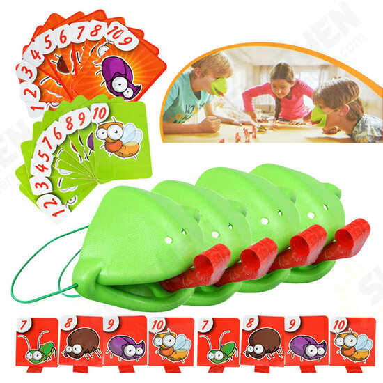 New Hot Frog Mouth Take Card Tic-Tacs Chameleon Tongue Funny Board Game Be Quick To Lick Cards Family Party Puzzle Toy for Kids Adults Gift