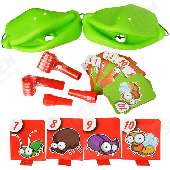 New Hot Frog Mouth Take Card Tic-Tacs Chameleon Tongue Funny Board Game Be Quick To Lick Cards Family Party Puzzle Toy for Kids Adults Gift