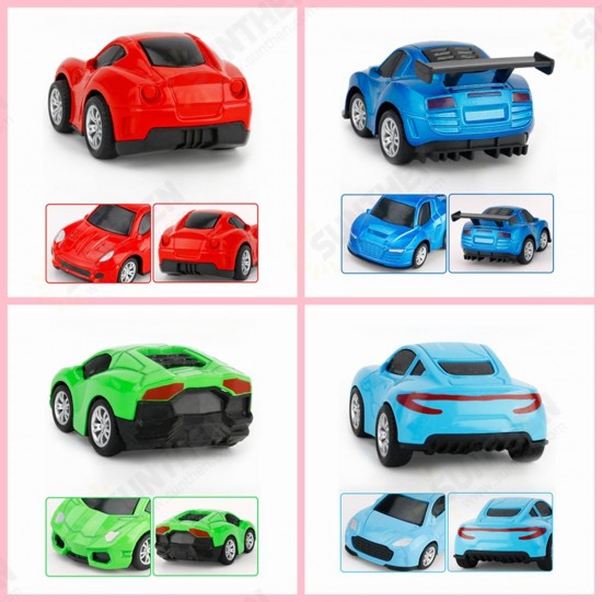 Nordic Traffic Parking Scene Map Pull Back Mini Toy Car Model Educational Children Cartoon Toys Gifts