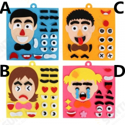 Parents and Kids Emoticon DIY Assembling Hangable Puzzles Children Recognition Training Educational Toys Parents and Kids Emoticon DIY Assembling Hangable Puzzles Children Recognition Training Educational Toys