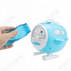 Electric Helicopter Shape Automatic Bubble Machine Soap Bubble Blower Outdoor Indoor Toy for Kids Gift Electric Helicopter Shape Automatic Bubble Machine Soap Bubble Blower Outdoor Indoor Toy for Kids Gift